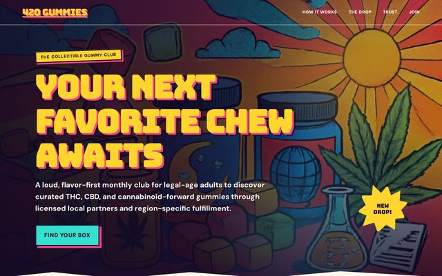 The website already built on 420gummies.com