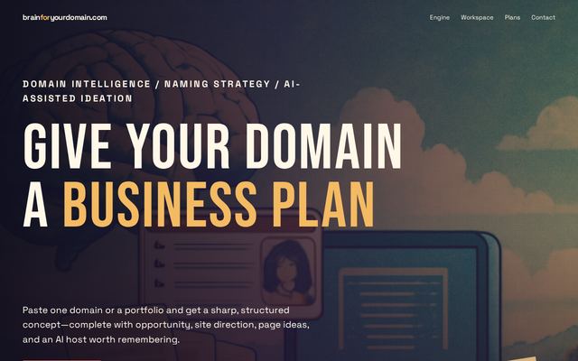 brainforyourdomain.com design