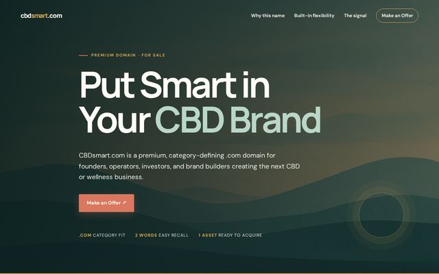 The website already built on cbdsmart.com