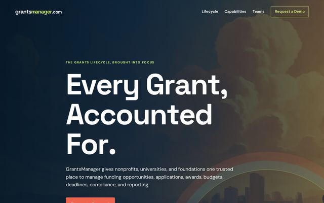 grantsmanager.com design