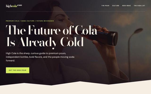 The website already built on highcola.com