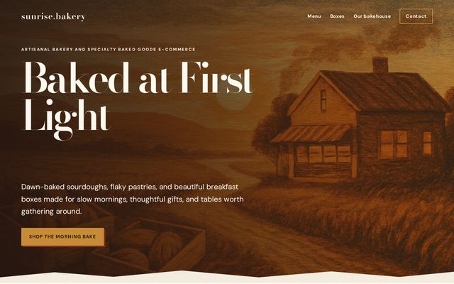 sunrisebakery.co design