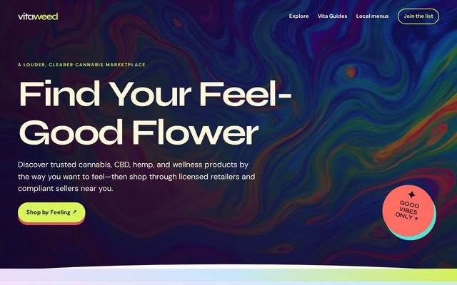 The website already built on vitaweed.com