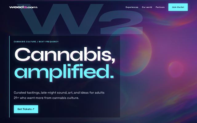 The website already built on weed2.com